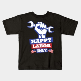 Labor Day-USA Colors Kids T-Shirt